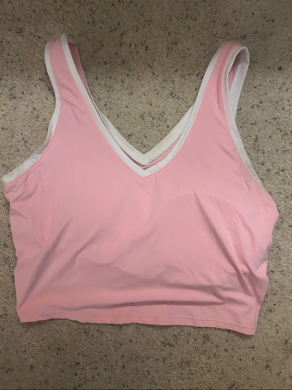 All In Motion V-Neck Pink Athletic Tank